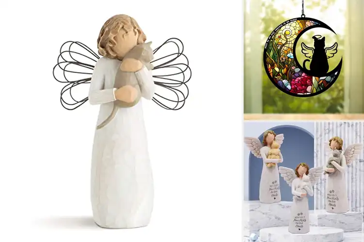 Detailed view of Best Angel Cat Decorations