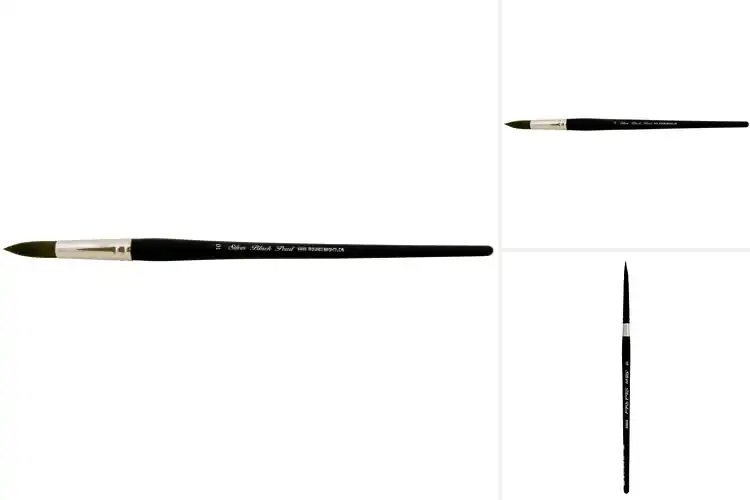 Detailed view of Best Black Pearl Round Brush For Watercolor