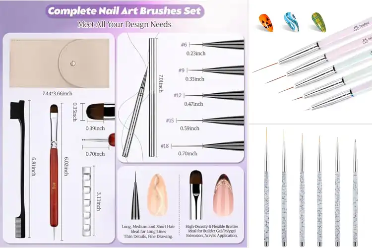 Detailed view of Best Brushes For Wide Strokes And Thin Lines