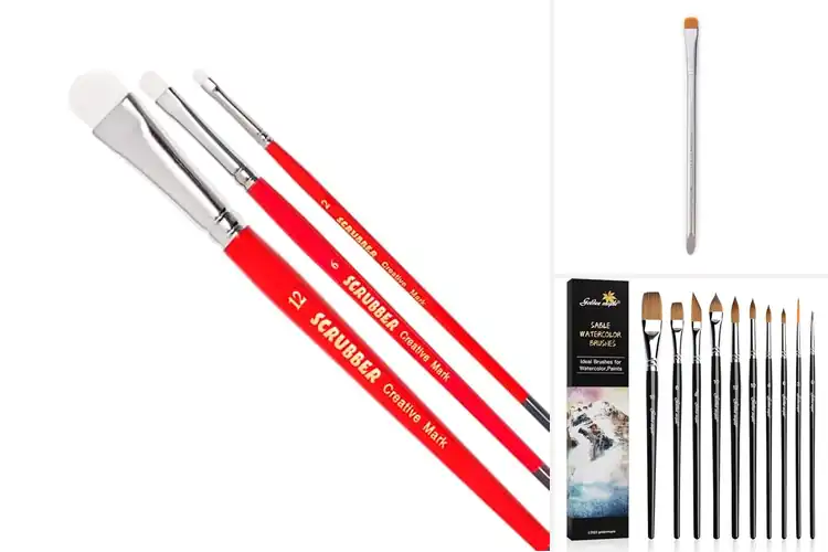 Detailed view of Best Color Lifting Watercolor Brushes