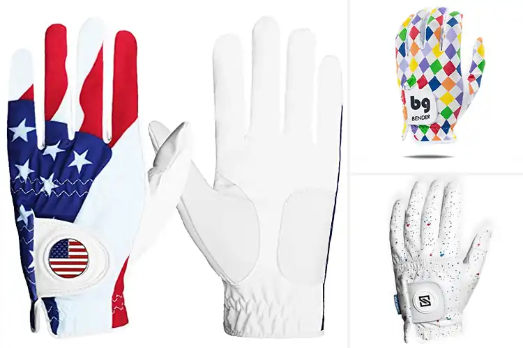 Detailed view of Best Cool Colors And Patterns Golf Gloves