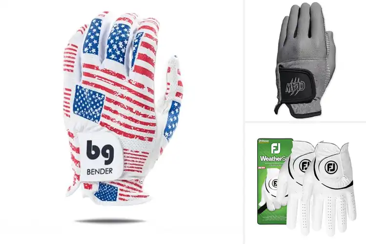 Detailed view of Best Durable Mesh Construction Golf Gloves
