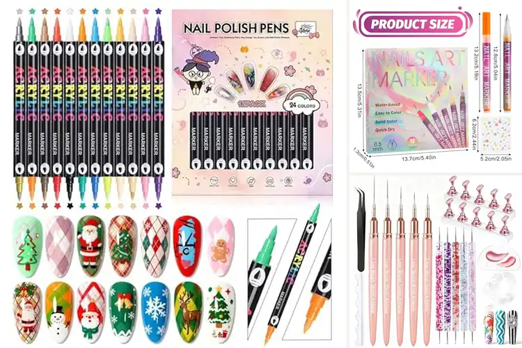 Detailed view of Best Durable Nail Art Pens Materials
