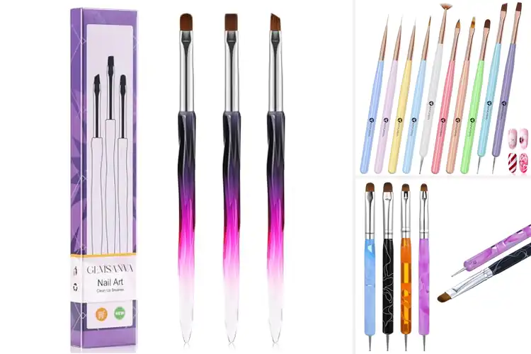 Detailed view of Best Easy Clean Nail Art Brushes