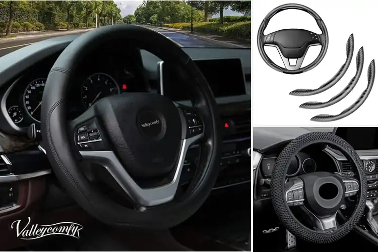 Detailed view of Best Easy Install Steering Wheel Cover Without Tools