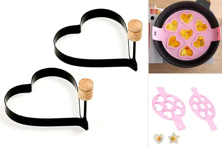 Detailed view of Best Heart Pancake Molds For Baking And Cooking
