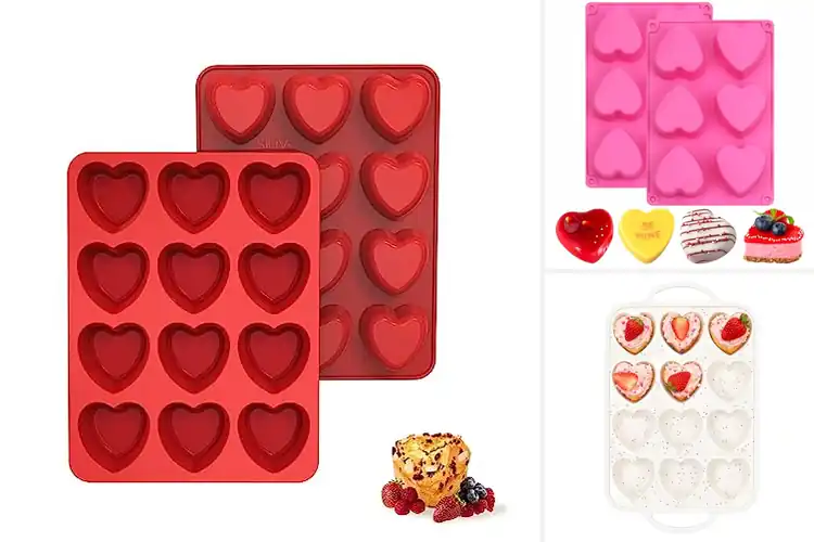 Detailed view of Best Heart Shaped Baking Molds