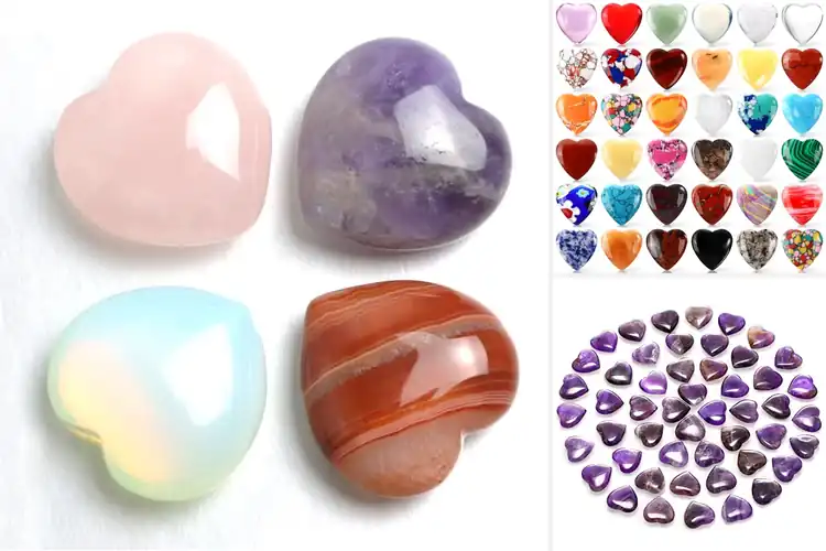 Detailed view of Best Heart Shaped Crystals