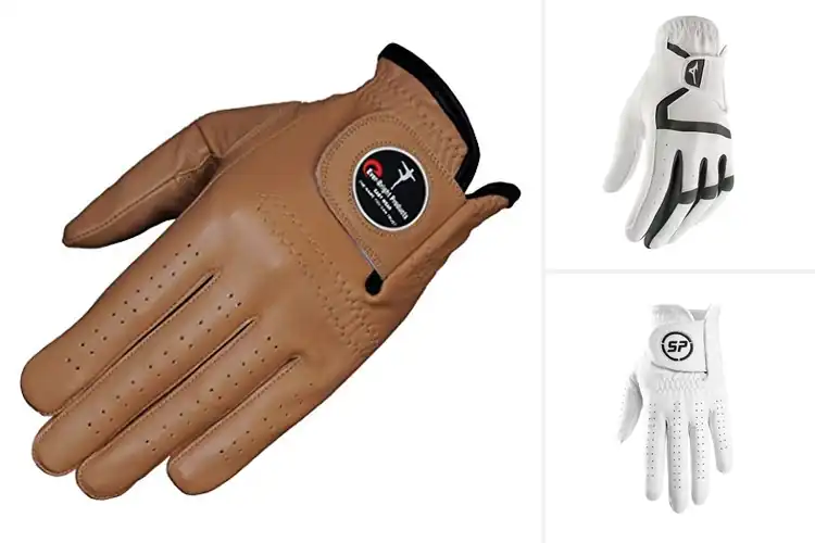 Detailed view of Best Leather-Like Golf Gloves