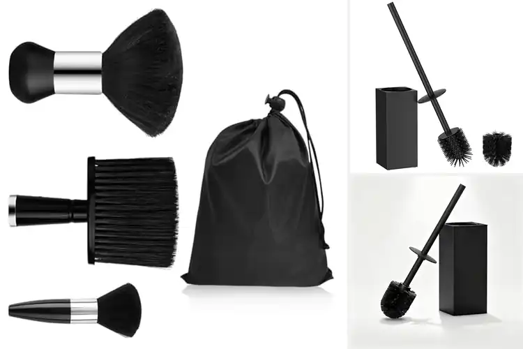 Detailed view of Best Matte Black Handle Brush