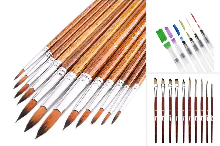 Detailed view of Best Multiuse Watercolor Brushes