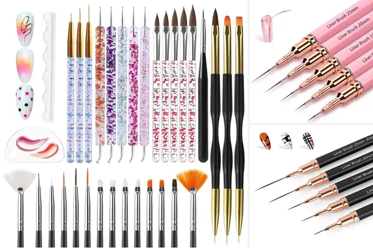 Detailed view of Best Nail Design Brushes: Unlock Your Artistry at Home