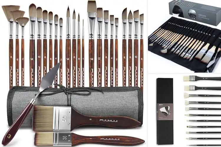 Detailed view of Best Oil Painting Brushes