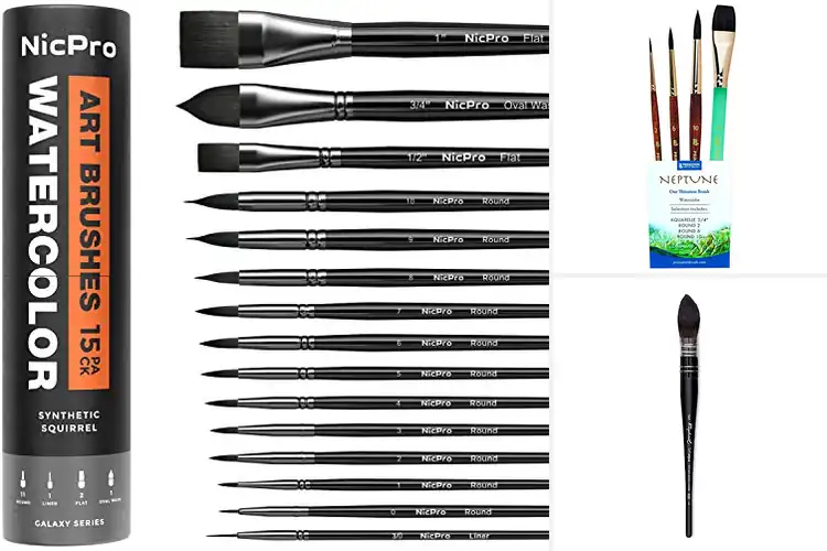 Detailed view of Best Premium Squirrel And Synthetic Fiber Brushes