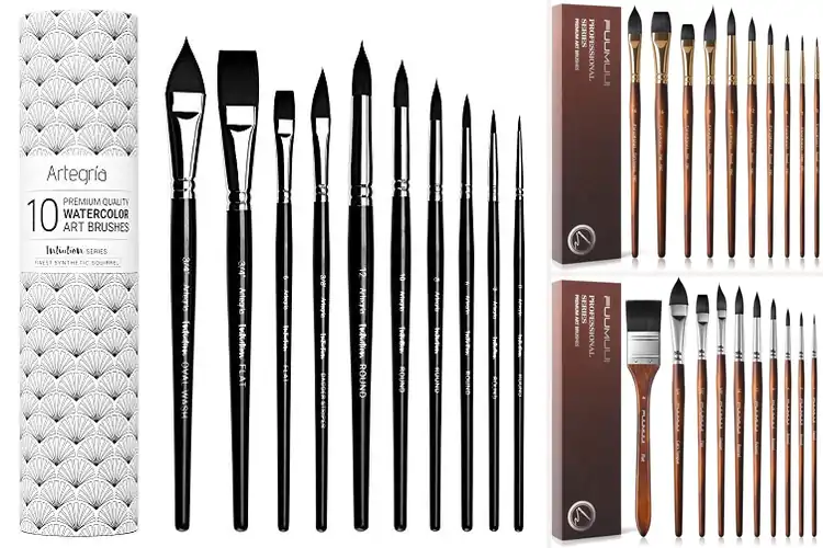 Detailed view of Best Professional Watercolor Brush Sets