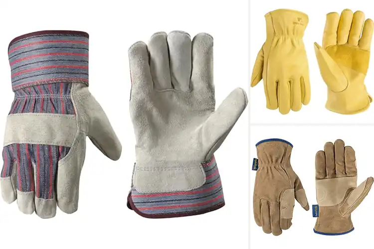 Detailed view of Best Reinforced Leather Palm Gloves