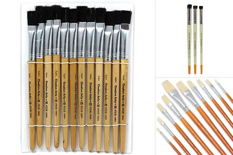 Detailed view of Best Short Handle Lacquered Brushes