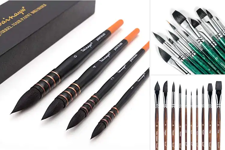 Detailed view of Best Squirrel Hair And Synthetic Blends Brushes