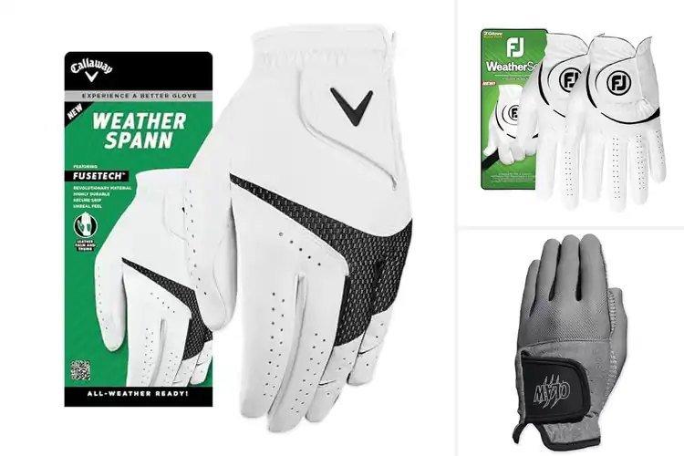 Detailed view of Best Synthetic Mesh Comfort Golf Gloves