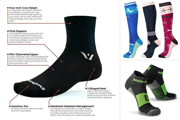 Detailed view of Best Trail Riding Socks
