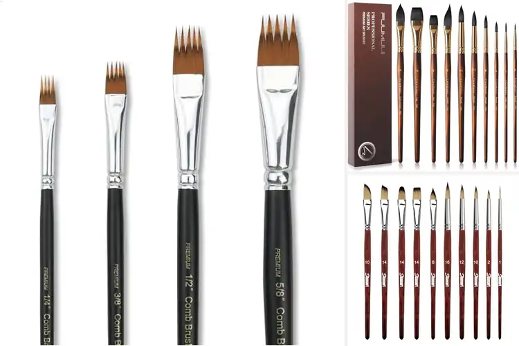 Detailed view of Best Watercolor Laying Brushes: Smooth Washes Made Easy