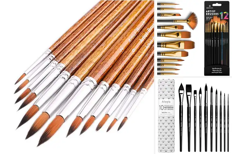 Detailed view of Best Watercolor Painting Brushes
