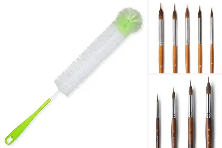 Detailed view of Best Wide Belly And Long Tip Brushes